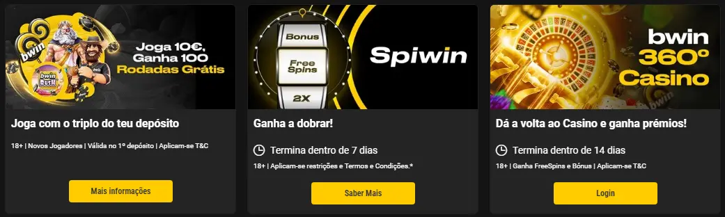 Rodadas grátis BWIN PT
